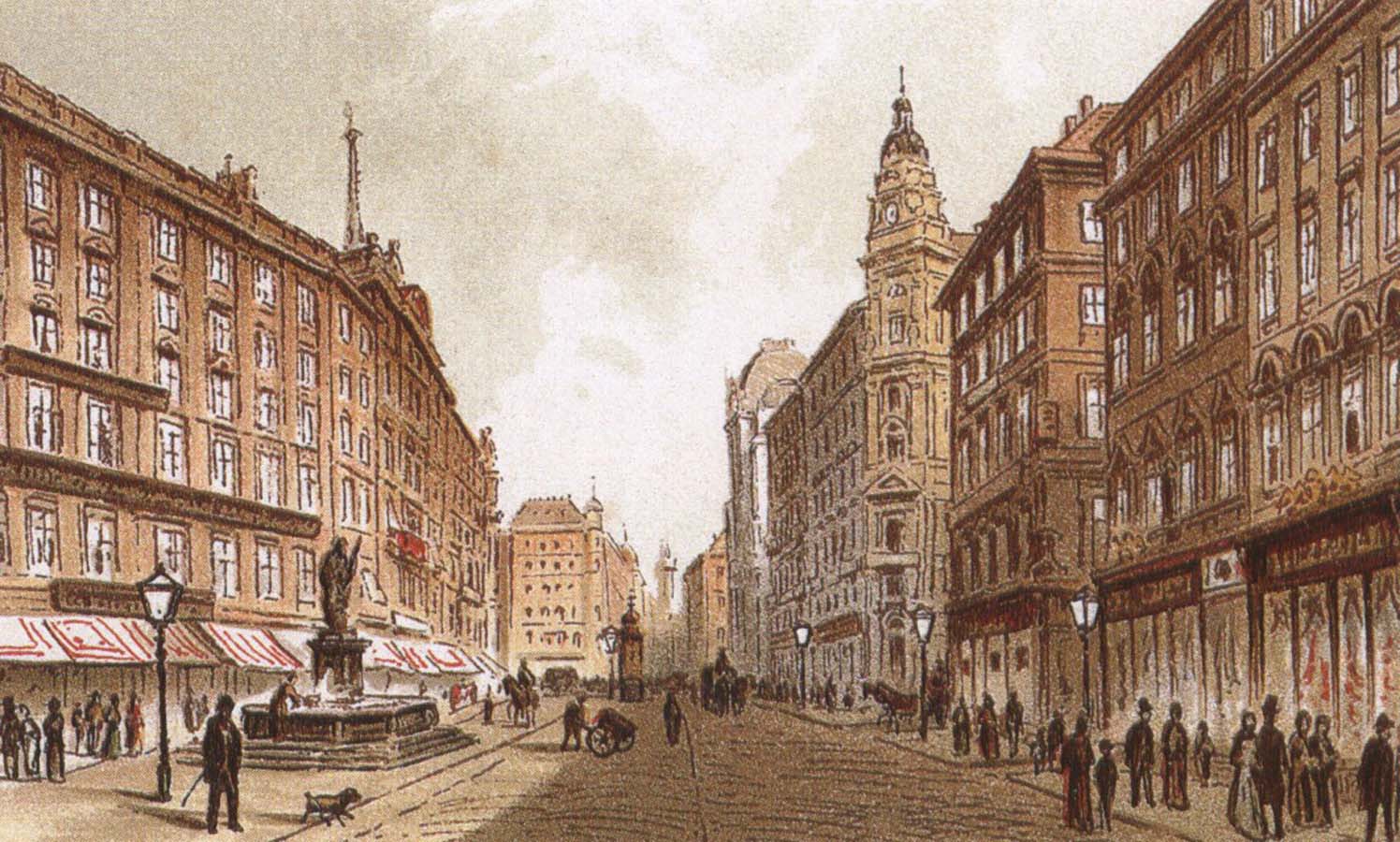 the graben, one of the principal streets in vienna